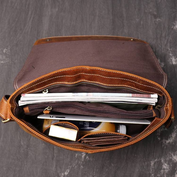 mens leather messenger bag 