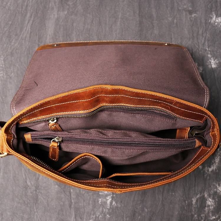 mens leather messenger bag 