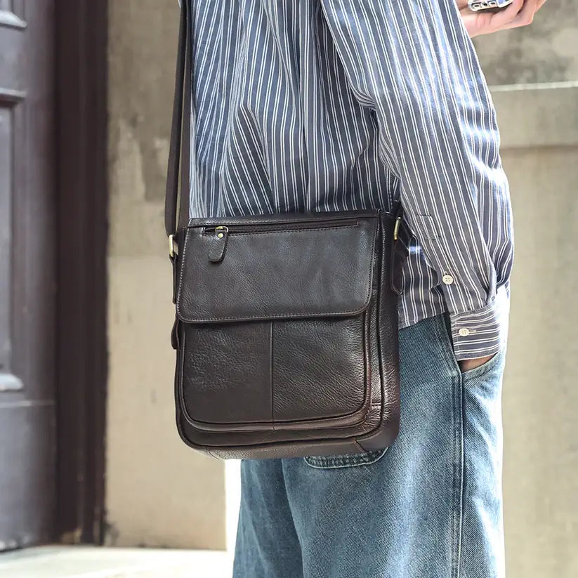 mens leather satchel Bag