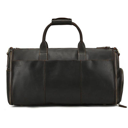 mens leather travel bag