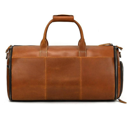 mens leather travel bag