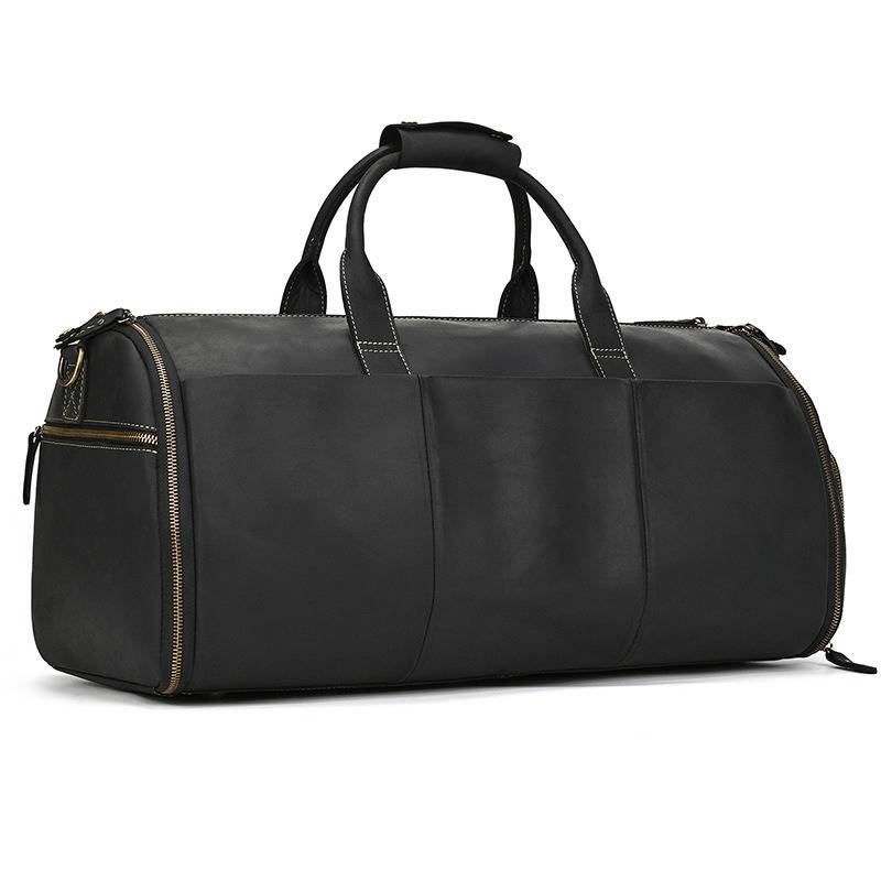 mens leather travel bag