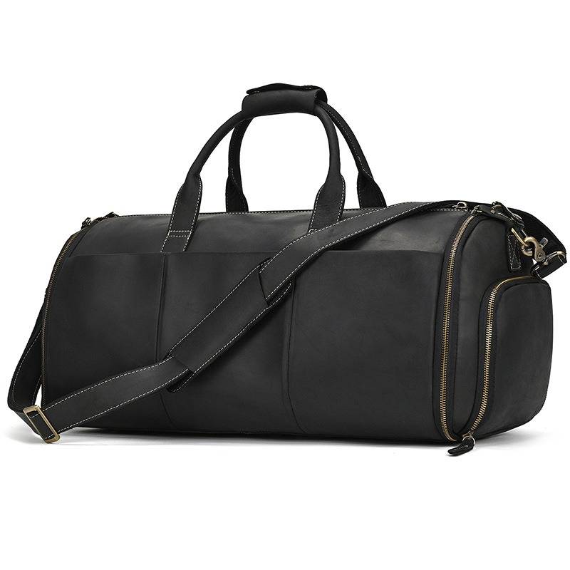 mens leather travel bag