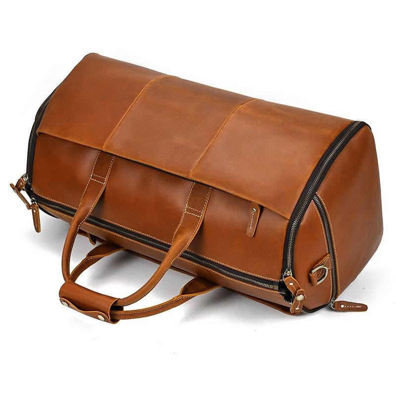 mens leather travel bag