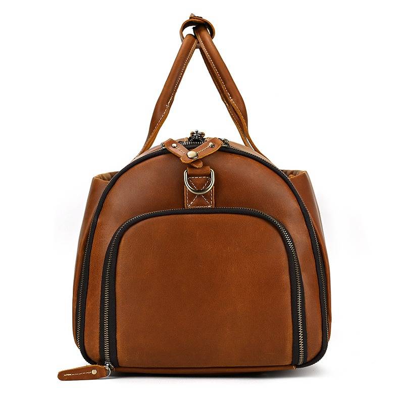 mens leather travel bag