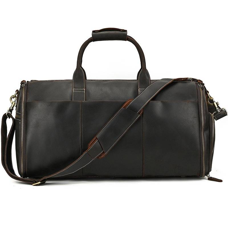 mens leather travel bag