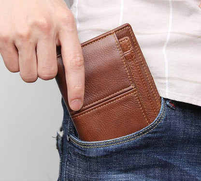 mens leather wallet