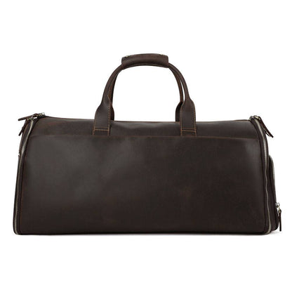 mens leather weekend bags