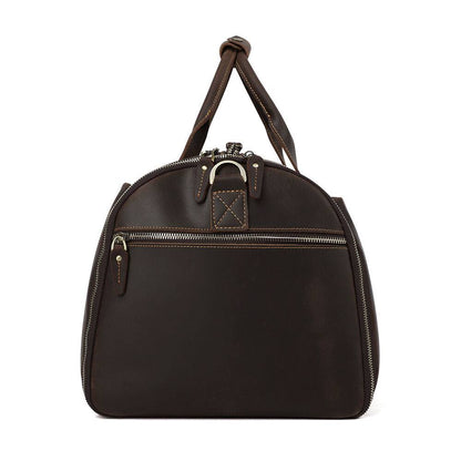 mens leather weekend bags