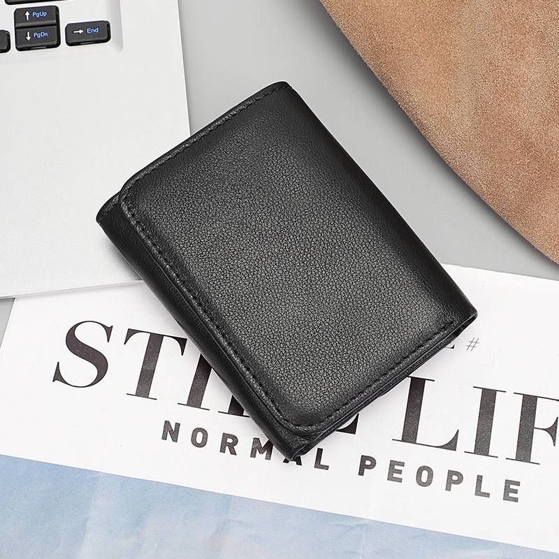 mens trifold leather wallet