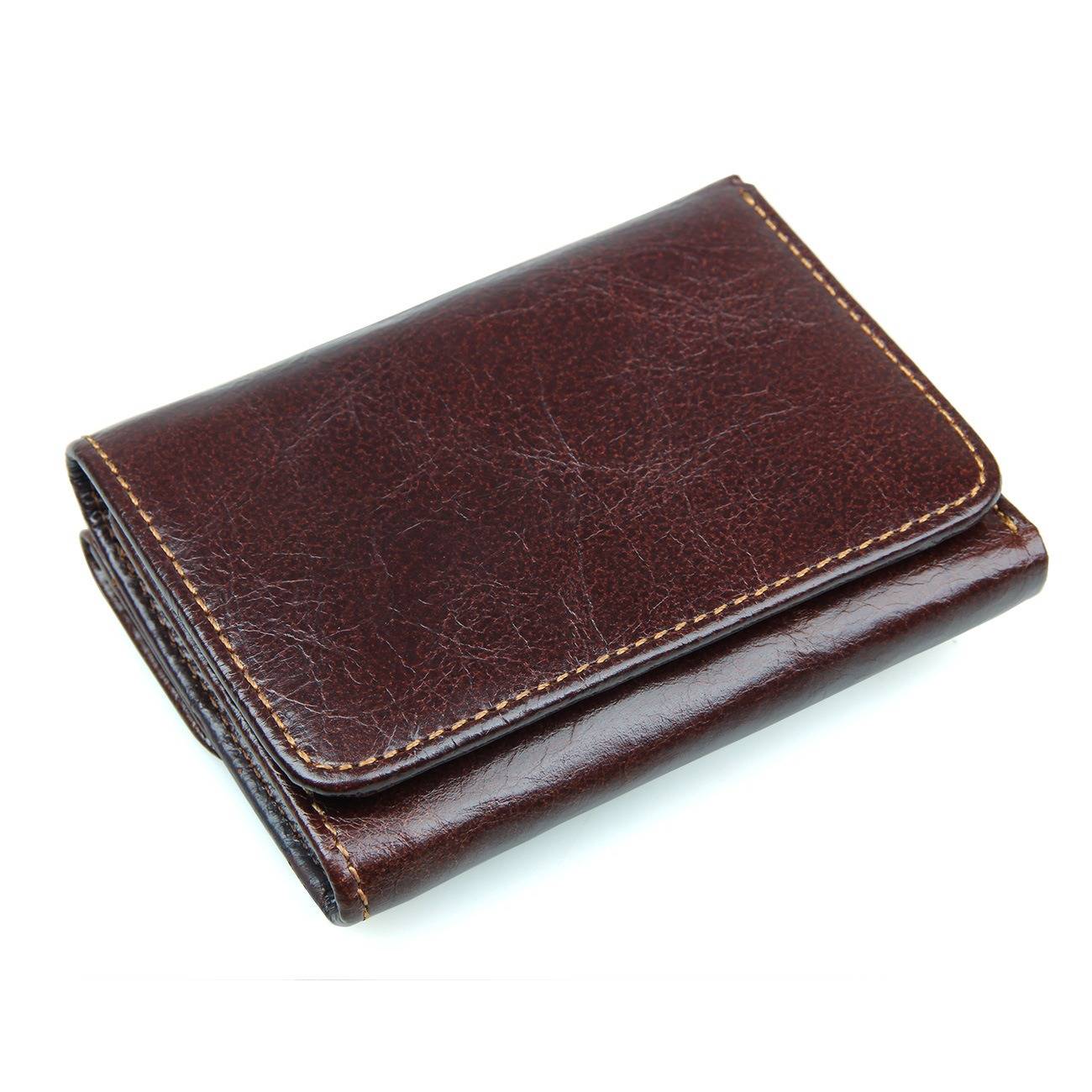 mens trifold leather wallet