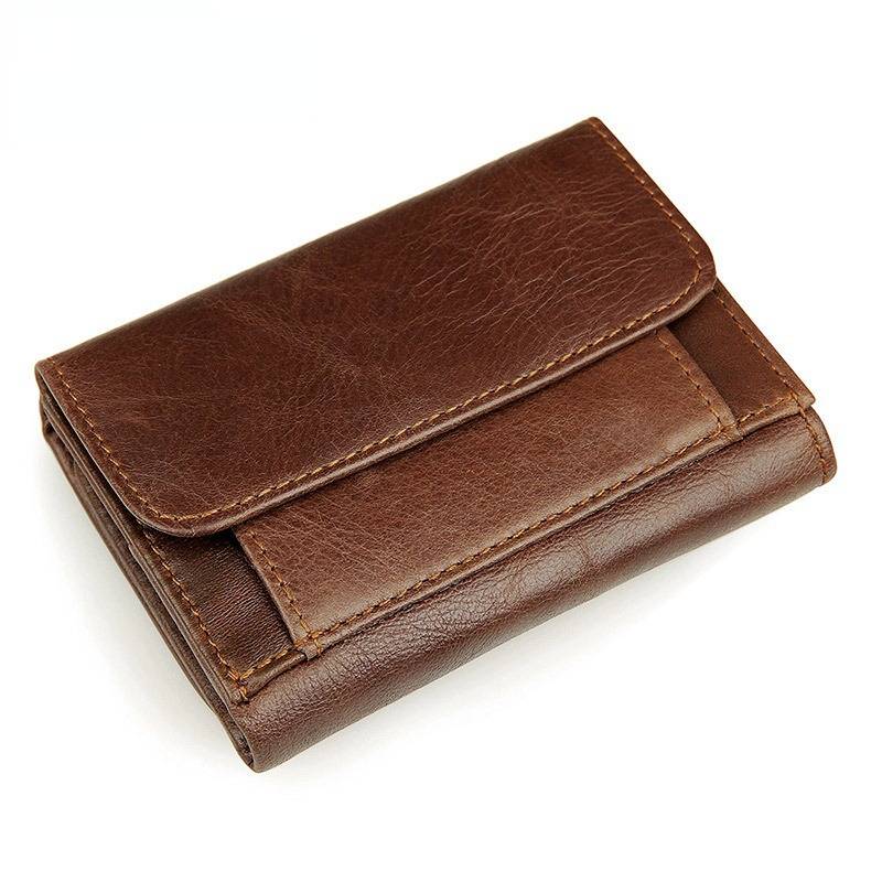 mens trifold leather wallet