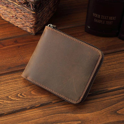 mens wallet with zipper 