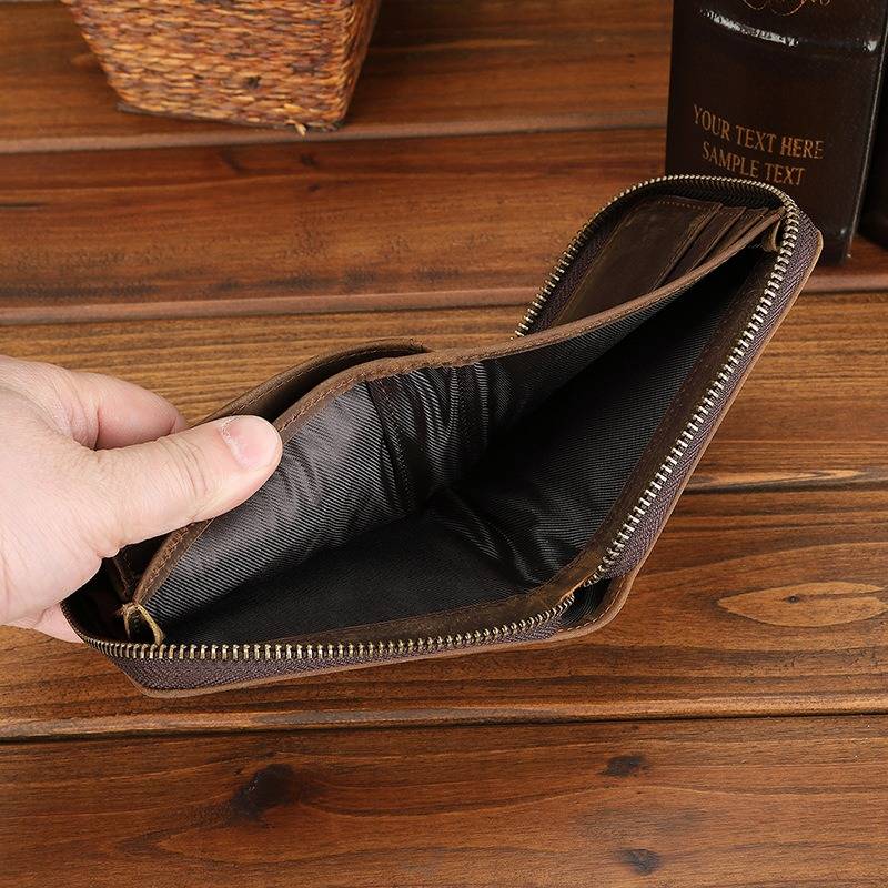 mens wallet with zipper