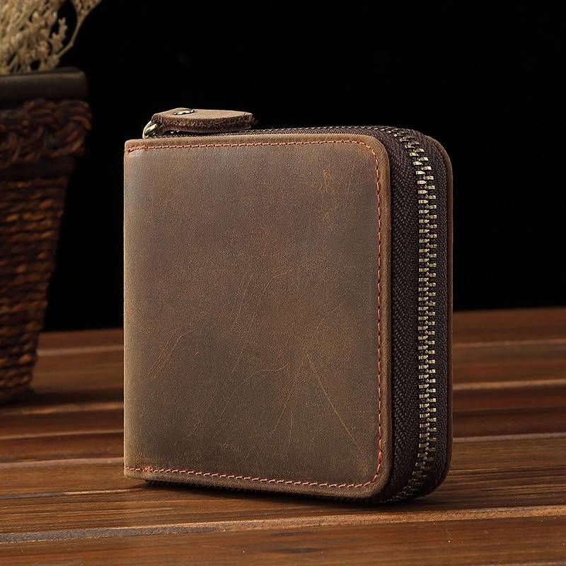 mens wallet with zipper 