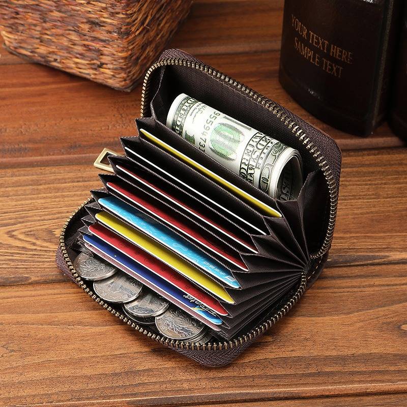 mens zipper wallet