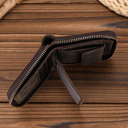 mens zipper wallet