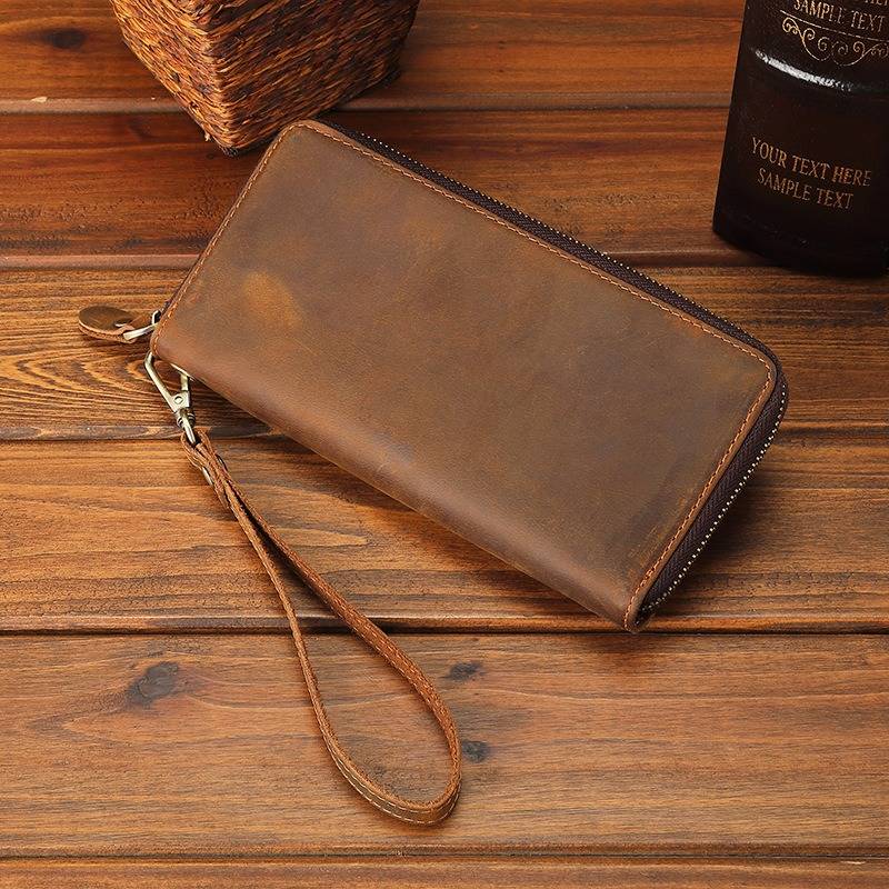 mens zipper wallet