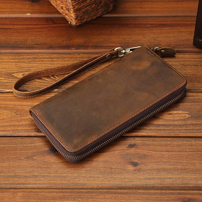 mens zipper wallet