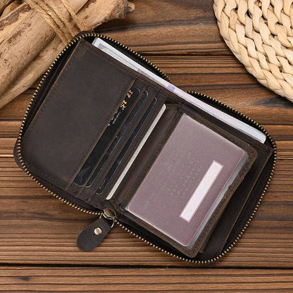 mens zipper wallet