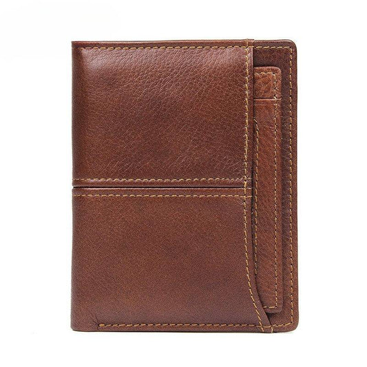 Leather Men's Bifold Wallet With Credit Card Holder
