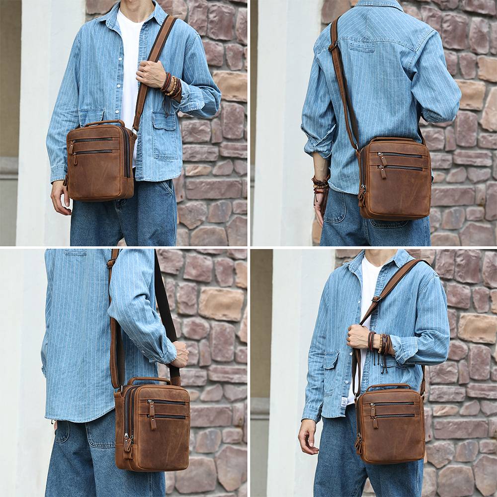 handmade leather backpack