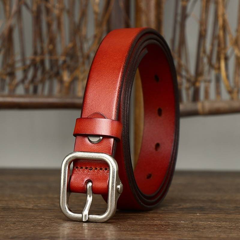 skinny leather belt womens