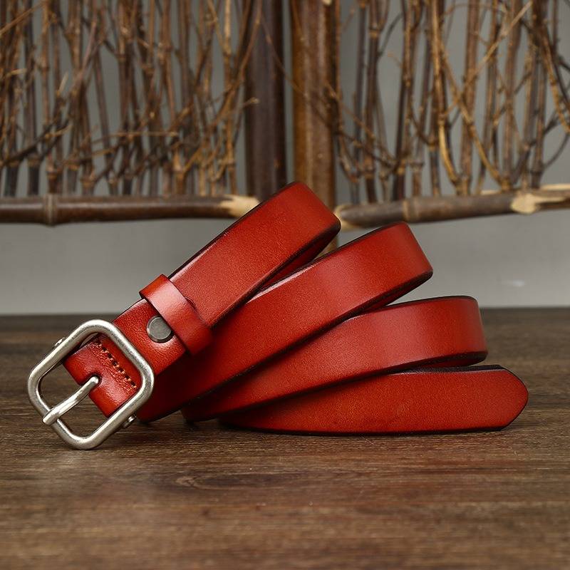 skinny leather belt womens