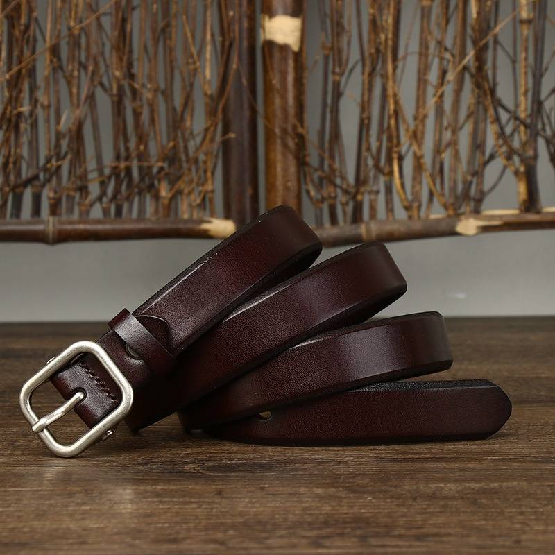 skinny leather belt womens