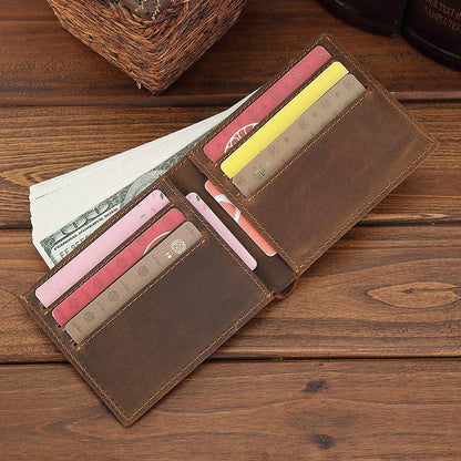 slim leather wallet 