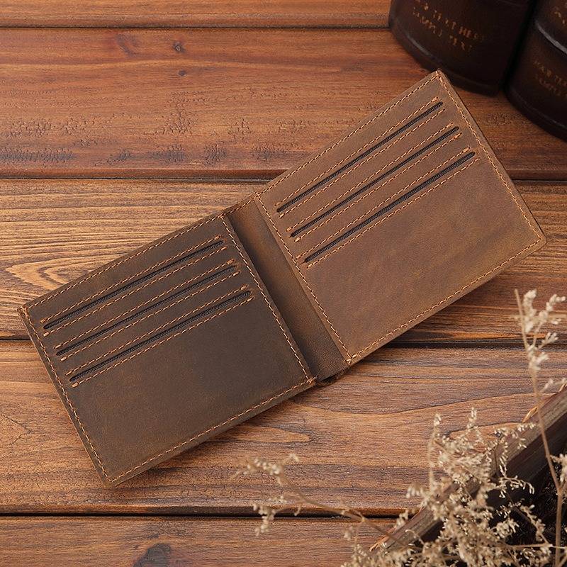 slim leather wallet 