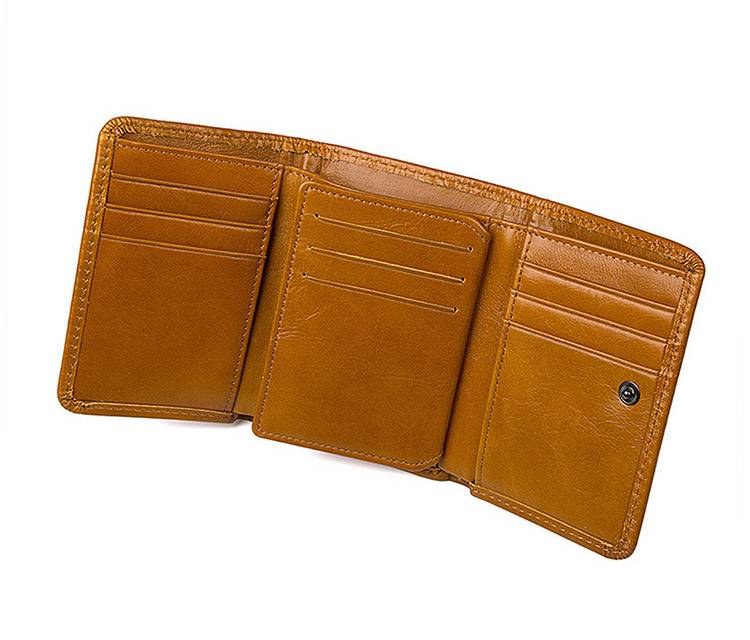 trifold leather wallet mens