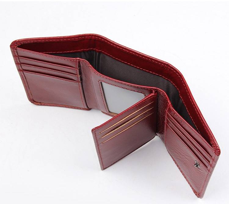 trifold leather wallet mens