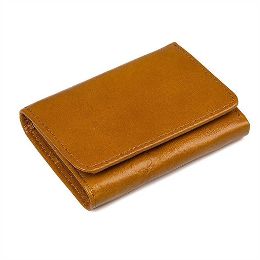 Unisex Leather Trifold RFID Wallet