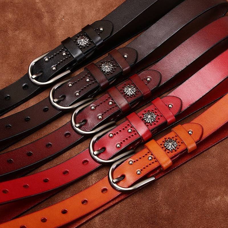 womens leather belts for jeans