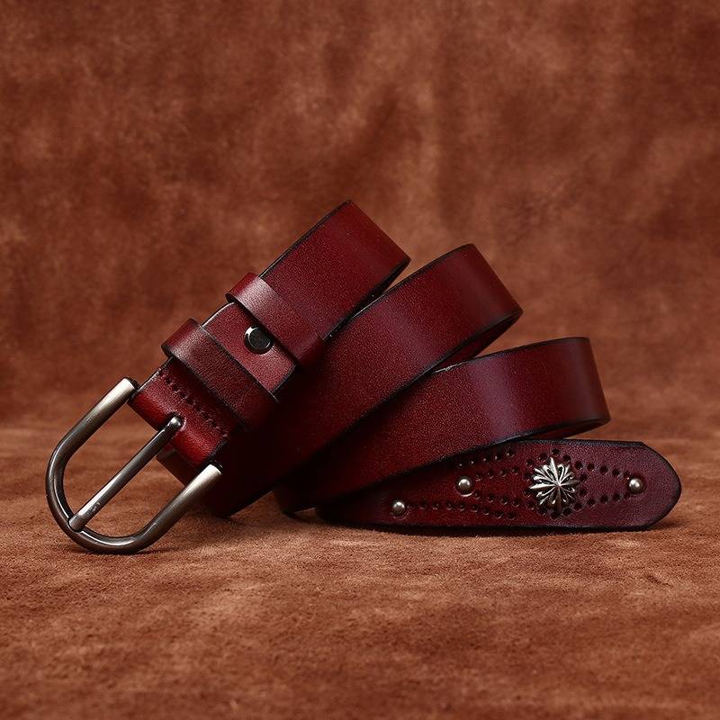 womens leather belts for jeans