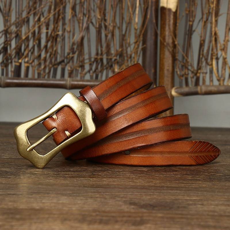 womens leather belts for jeans