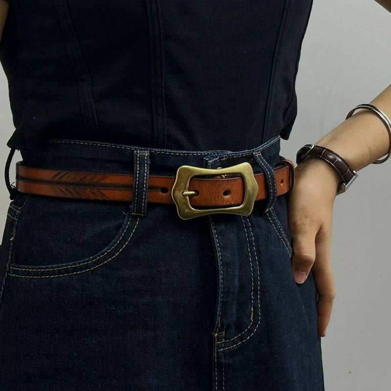 womens leather belts for jeans